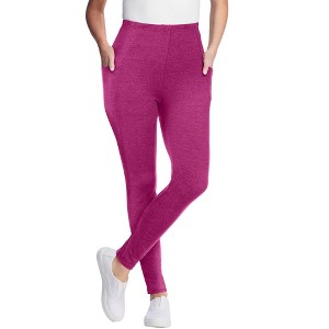 Woman Within Plus Size Tall Pocket Legging - 1 of 4