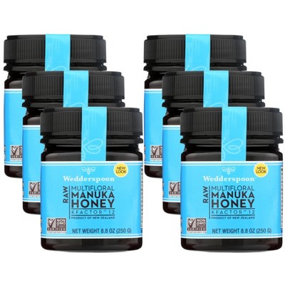 Wedderspoon Raw Monofloral Manuka Honey Kfactor 16 - Case of 6/12 oz