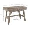 HomeStock Tracey Desk, 47.1"W x 21.3"D x 31.1"H, Gray - 4 of 4