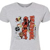 Women's - Marvel - Deadpool & Wolverine Notebook Doodles Fitted Graphic T-Shirt - 2 of 3