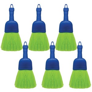 Lola Products Whisk Broom, Hand Brush, Durable Bristles, Whisks Away Dirt & Debris, Compact, Hang Hole for Easy Storage, Indoor/Outdoor, 6 Pack - 1 of 3