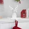 Northlight Set of 2 White Reindeer Head Christmas Stocking Holders 5.75" - 2 of 4