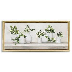 Stupell Industries Traditional Potted Cottage Plants, 31" x 14" - 1 of 4