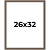 PosterPalooza | Elegant Brown Picture Frame - UV Acrylic, Foam Board Backing, Hanging Hardware - 2 of 4