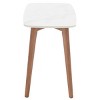 Karina Rectangular End Table - White Ceramic Faux Marble/Walnut - Safavieh - 4 of 4