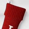 Knit Monogram Christmas Stocking Red - Wondershop™ - 3 of 3
