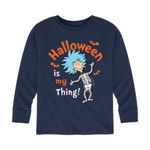 Boys' - Dr. Seuss - Halloween Is My Thing Long Sleeve Graphic T-Shirt - 1 of 4