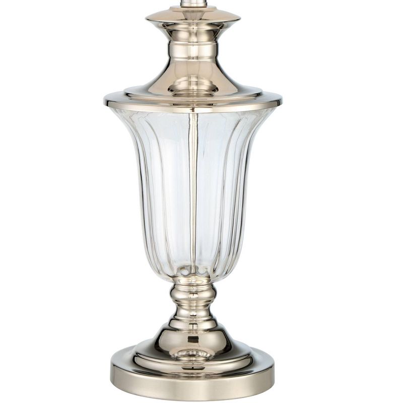 Vienna Full Spectrum Courtney Traditional Table Lamp 27 1/2" Tall Clear Crystal Glass Bell Shade for Bedroom Living Room Bedside Nightstand Office, 3 of 10