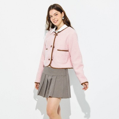 Женские куртки Wild Fable Women's Faux Horn Toggle Fleece Jacket - Wild Fable™ Pink S — фото 4