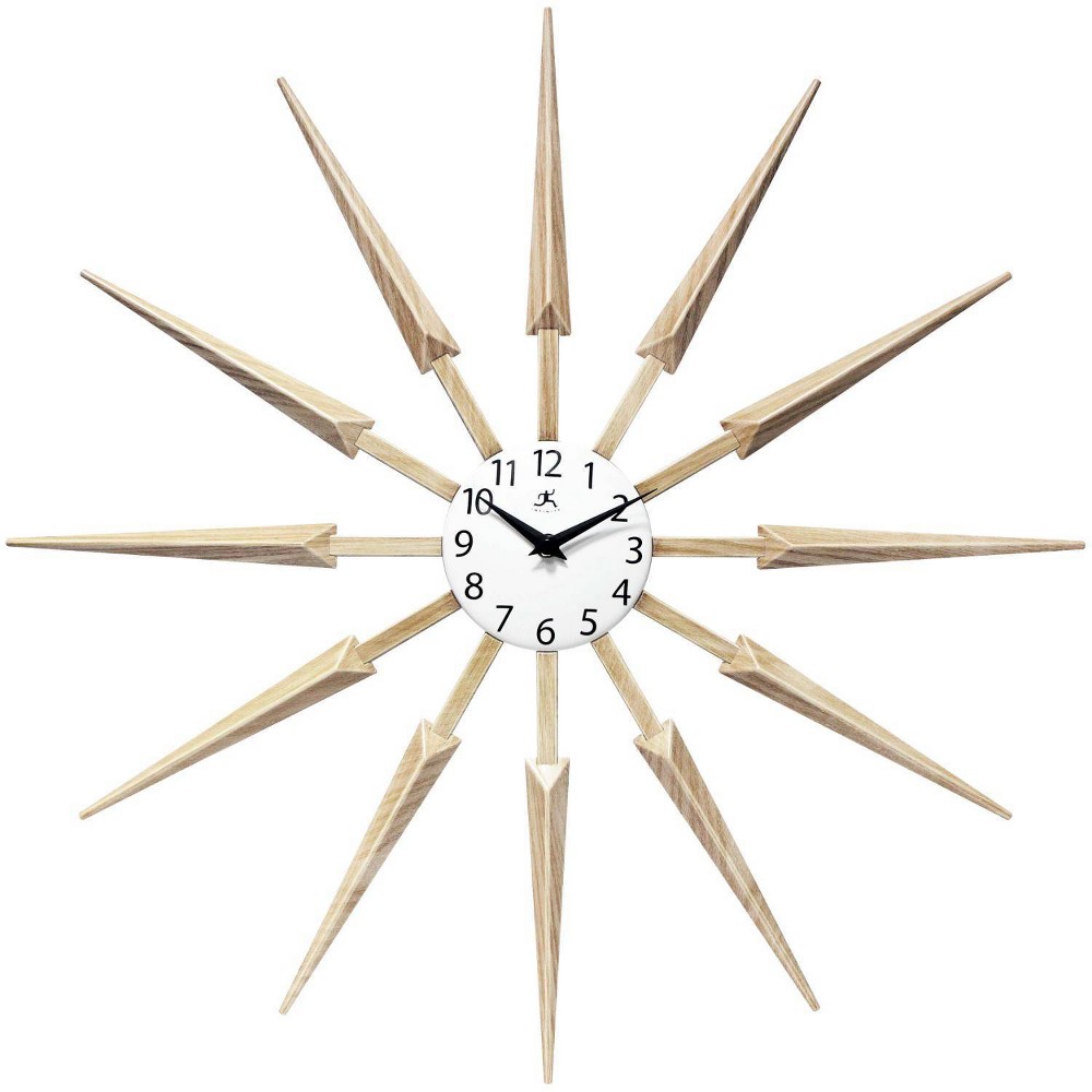 Photos - Wall Clock 24.5" Celeste  Tan - Infinity Instruments