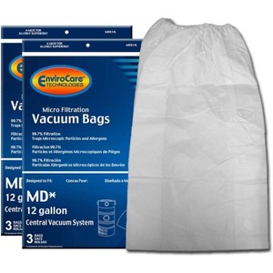 Modern Day 12 Gallon Central Vacuums Micro Filtration Vacuum Cleaner Dust Bags 6 Pack - 1 of 4
