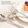 Aoibox 10-Piece Stainless Steel Serving Utensil Set with Slotted Spoon, Fork, Tong, Soup Ladle, Cake Server, Butter Knife, Ice Tong for Buffet,Parties - 3 of 4