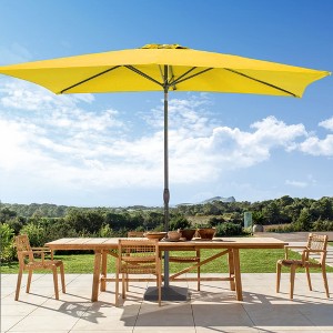 Sonkuki 6×9FT Rectangular Outdoor Patio Umbrella w/Push Button Tilt and Crank Handle, Sun-Protective - 1 of 4