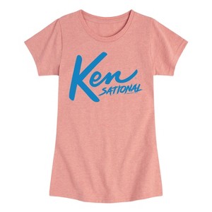 Girls' - Barbie - Kensational Fitted Short Sleeve Graphic T-Shirt - 1 of 4