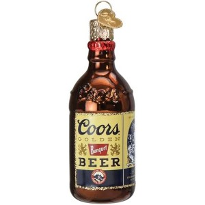 Old World Christmas Blown Glass Ornament for Christmas Tree, Coors Banquet Bottle - 1 of 4