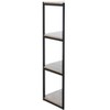 Logan 4 Tier Corner Book Shelf - ETG4200 - Light Grey Oak/Black - Safavieh - 4 of 4