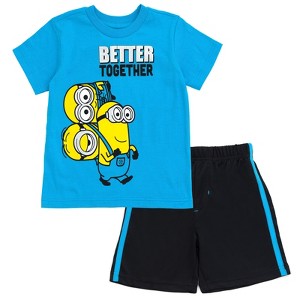Despicable Me Minions T-Shirt and Shorts Outfit Set Little Kid to Big Kid - 1 of 4