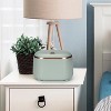 LunaLulinlk Green Mini Tabletop Trash Can with 240 Trash Bags, Pop-Up Small Tabletop Trash Can with Lid, Small Countertop Trash Can - 2 of 4