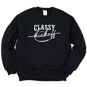 Simply Sage Market Women's Graphic Sweatshirt Classy Until Kickoff - 1 of 2