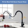 WOWOW 3 Function Kitchen Faucets Head Replacement with 9-Adapters in Polished Chrome - 3 of 4