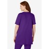 Woman Within Plus Size 7-Day Short-Sleeve Baseball Tunic - 3 of 4