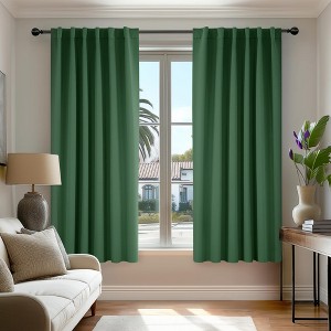 Deconovo 2 Panel Room Darkening Back Tab Window Curtains 52x84 - 1 of 4