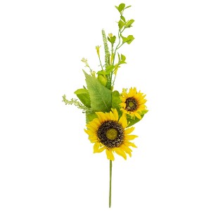 Allstate Floral Wildflower and Sunflower Artificial Floral Silk Spray - 19" - Yellow - 1 of 4