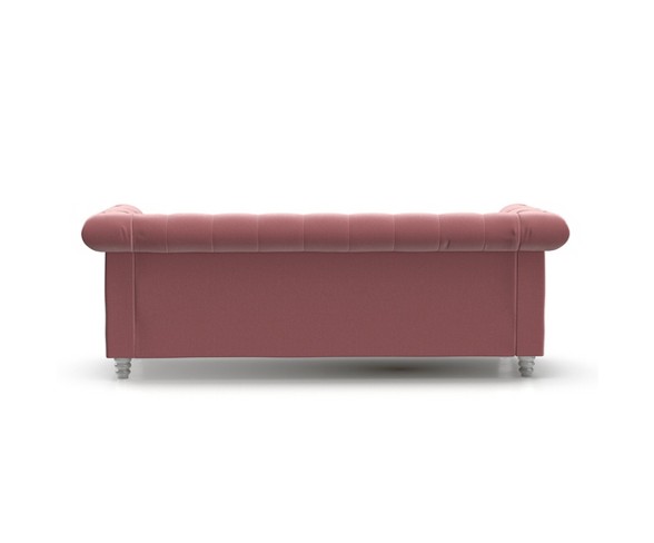 Louise Tufted Velvet Sofa Blush Pink - AF Lifestlye