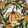 Park Designs Wreath With Pumpkin Printed Dishtowel Set of 2 - 3 of 3