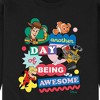 Men's - Disney - Another Day Of Being Awesome Graphic Fleece Sweatshirt - 2 of 4
