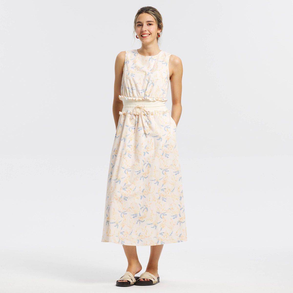 Women's Elastic Waist Midi Dress - Universal Thread™