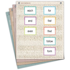 Teacher Created Resources® Woven Magnetic Mini Pocket Charts, 14" x 17", Set of 4 - 1 of 4