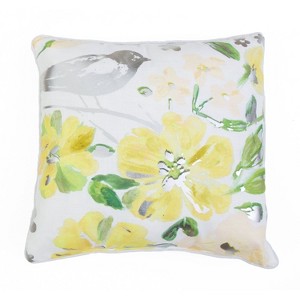 Cornelia Floral Pillow Yellow - Décor Therapy