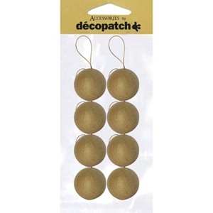 Decopatch Holiday Ornaments Papier-Mache - d 2 - Christmas Tree balls - 1 of 4