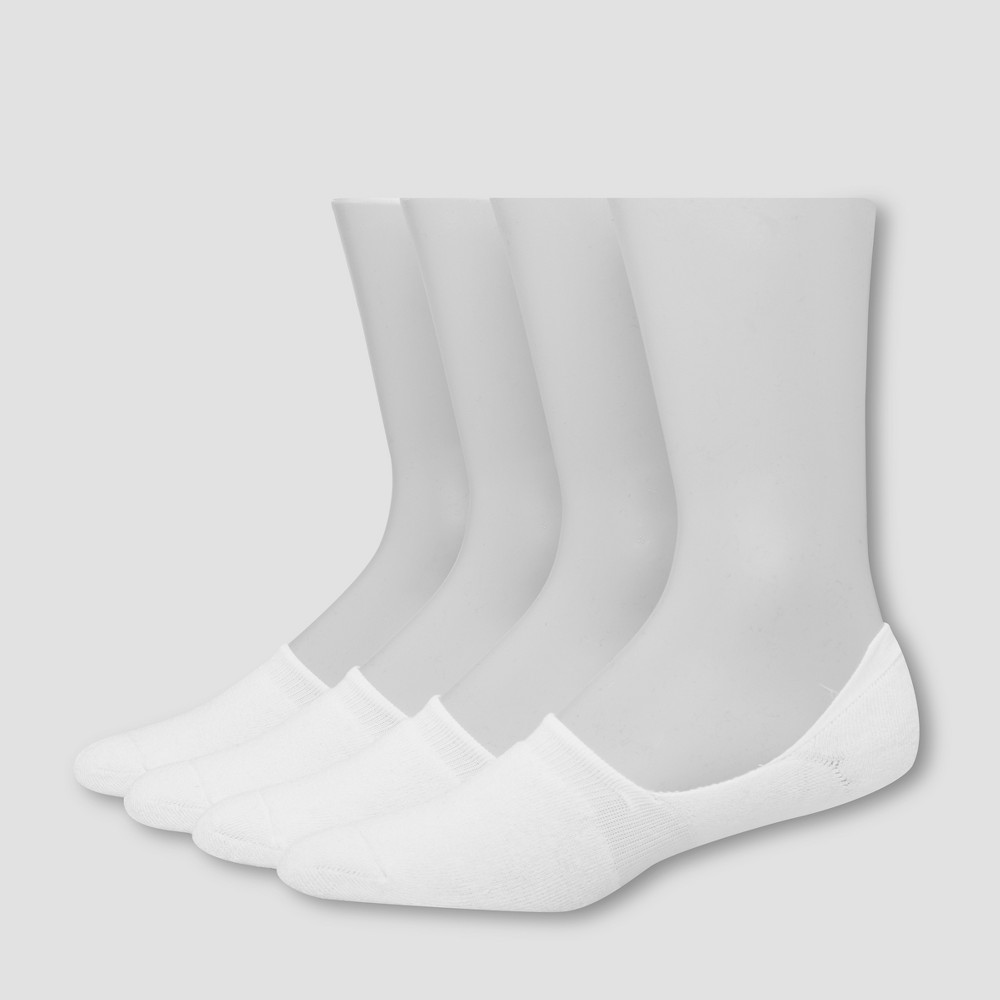 UPC 038257765298 product image for Hanes Premium Men's 4pk Liner Socks - White 6-12: Cushioned Sole, Reinforced Hee | upcitemdb.com