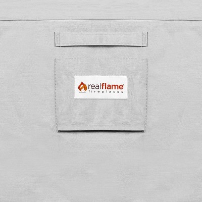 Sedona Large Gray Polyester Fire Pit Cover with Drawstring