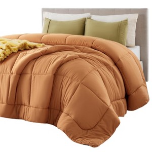 Bedsure Comforter Duvet Insert - Quilted Comforters Queen Size, All Season Duvet, Down Alternative Bedding, with 8 Tabs, Gifts for Women/Men, White,Qu - 1 of 4