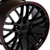 OE Wheels LLC CV08A-18105-5475-56BR Black Wheel Painted (18 x 10.5 inches /5 x 120 mm, 56 mm Offset) - 2 of 3