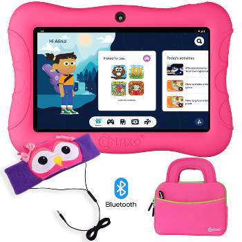 Contixo Kids Tablet V9 Bundle, 7 HD, ages 3-7, Camera, Parental Control, Learning Tablet, Android 11, 32GB, WiFi, Pink 2