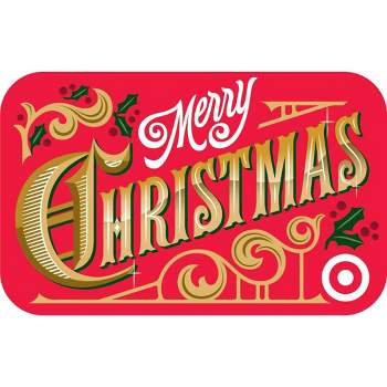 Vintage Merry Christmas Target GiftCard