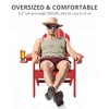 Arceso Adirondack Chairs with Cup Holder, 300lbs Weather Resistant - 3 of 4