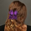 Unique Bargains Women's Halloween Bow Double-layer Duckbill Clip 1 Pc - 2 of 4