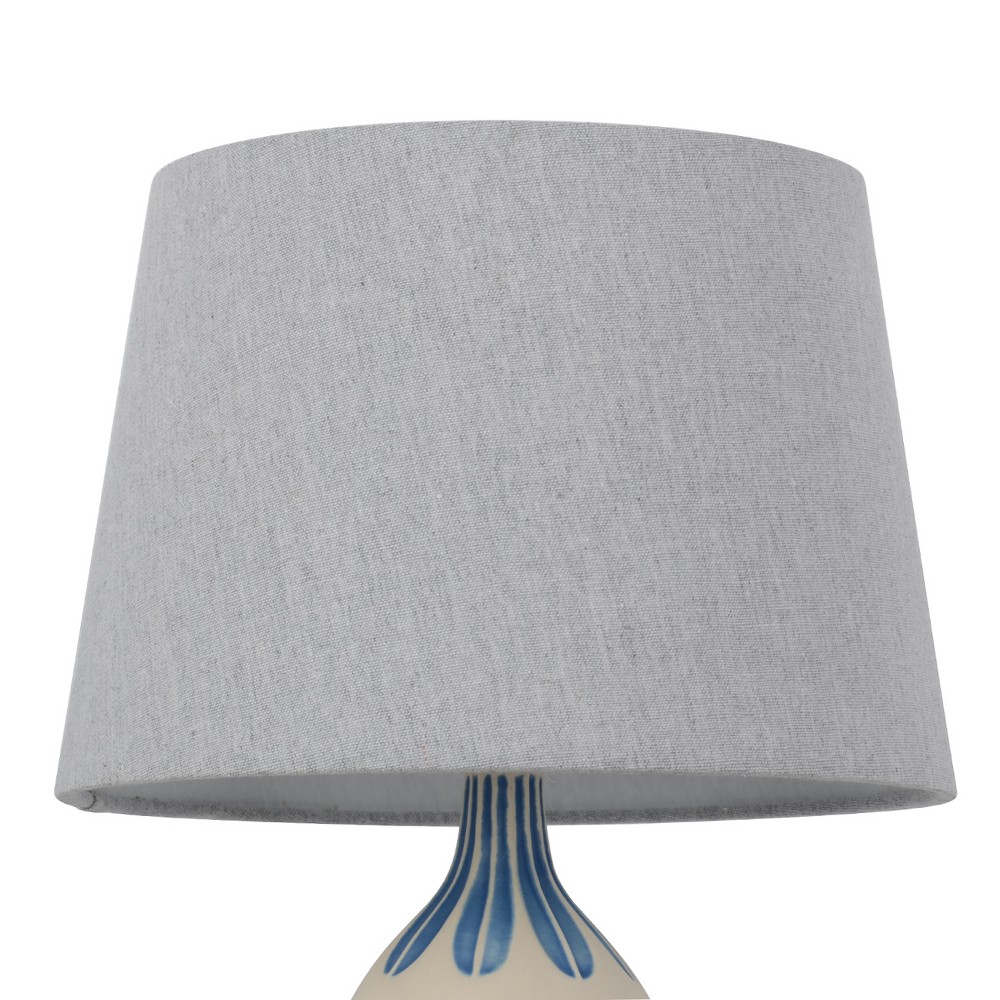 Photos - Floodlight / Street Light Small Mod Drum Lampshade Gray - Threshold™: Linen Blend, Slip Uno Fitter,