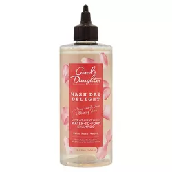Carol's Daughter Wash Day Delight Water-to-Foam Sulfate Free Vegan Shampoo with Rose Water for Curly Hair - 16.9 fl oz