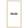 PosterPalooza | 15x30 Wide Barnwood Picture Frame, UV Acrylic, 6 Finishes - Grey, Brown, White, and Black - 2 of 4