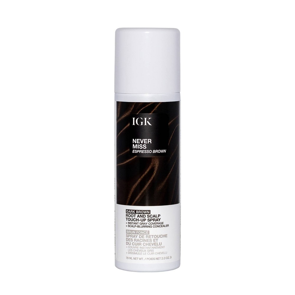 IGK Never Miss Root & Scalp Spray Touch Up - Dark Brown - 2 fl oz - Beauty Studio