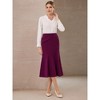 INSPIRE CHIC Women's Mermaid High Waisted Pleated Fishtails Midi Skirt - 3 of 4