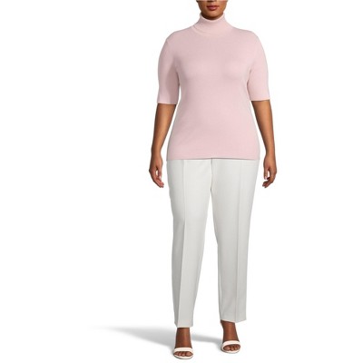Anne Klein Womens Solid Pullover Sweater