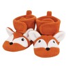Hudson Baby Infant Boy Animal Fleece Booties 2-Pack, Navy Owl Fox - 3 of 4
