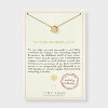 Tiny Tags 14K Gold Ion Plated with White Enamel Snowflake Necklace - Gold - 3 of 4